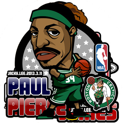 

LMA Loma автомобиль стикер баскетбол Baby Ball автомобиль стикер Paul Pierce мультфильм наклейка 3D смешные стикер автомобиля
