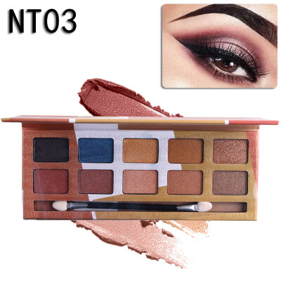 

Eyeshadow Pallete Professional 10Colors Make up Palette Matte Shimmer Glitter Pigmented Eye Shadow Powder