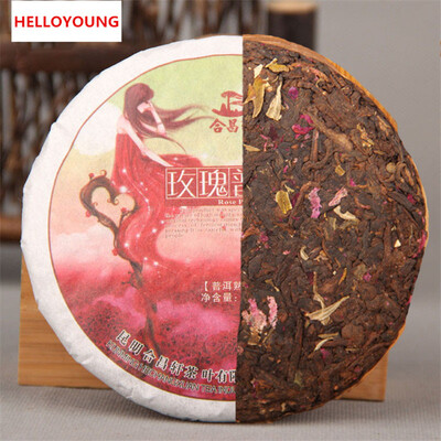 

C-PE030 Promotions 100g Chinese Yunnan Puer tea cooked tea Puer tea rose flavor tea slimming health green food