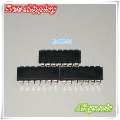 

FREE SHIPPING 100pcs/LOT LM324N LM324 Low Power Quad Op Amp DIP