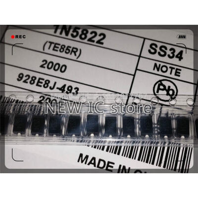 

Free Shipping 20PCS SMD 1N5822 SS34 SMA 3A/40V Schottky Diode