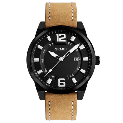 

SKMEI 2018 Quartz Heren Horloges Topmerk Luxe Lederen Militaire Sport Polshorloge Mannelijke Klok Voor Man Relogio Masculino