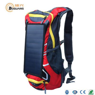 

Boguang 5V 65W Sunpower Solar panel with USB Charger Multipurpose waterproof nylon red backpack for outdoors hiking climbing