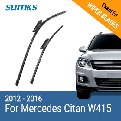 

SUMKS Wiper Blades for Mercedes Citan W415 23"&21" Fit Bayonet Type Arms 2012 2013 2014 2015 2016