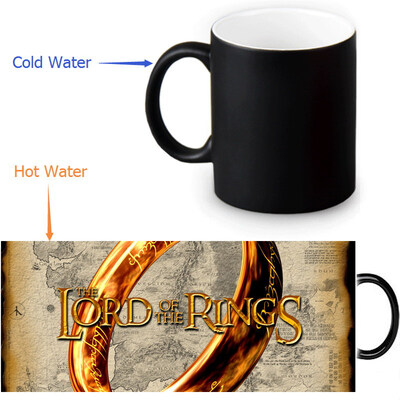 

The Lord of The Rings 350ml12oz Heat Reveal Mug Color Change Coffee Cup Sensitive Morphing Mugs Magic Mug Milk Tea Cups