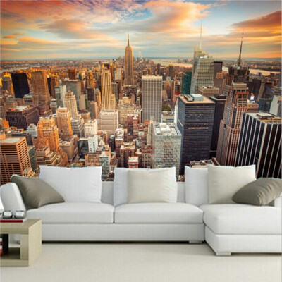 

Custom Size 3D Mural Wallpapers Backdrop Modern City New York Landscape Living Room Sofa Background Home Decor Wall Paper Mural