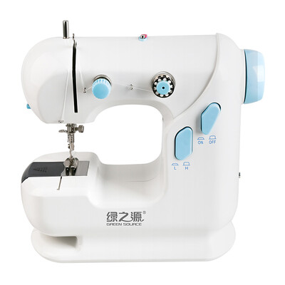 

Green source micro sewing machine mini household electric multi-function small eat thick mini pedal manual tailoring machine