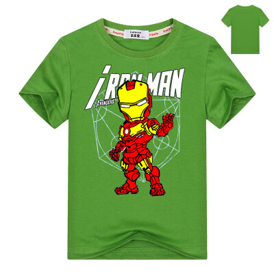 

2018 Летняя детская одежда Superhero Хлопковая майка Tee Boys Супермен Batman Мстители Ironman t рубашки Brand Clothing 3-13y