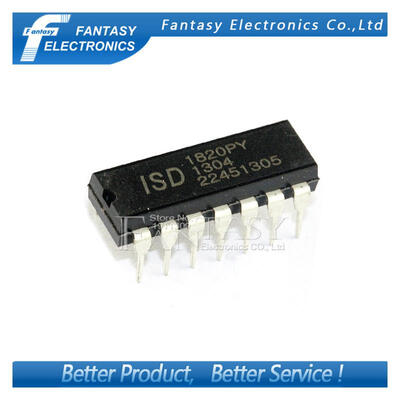 

5PCS ISD1820PY DIP14 ISD1820 DIP 1820PY new and original IC free shipping