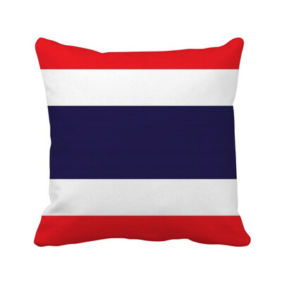 

Thailand National Flag Asia Country Square Throw Pillow Insert Cushion Cover Home Sofa Decor Gift