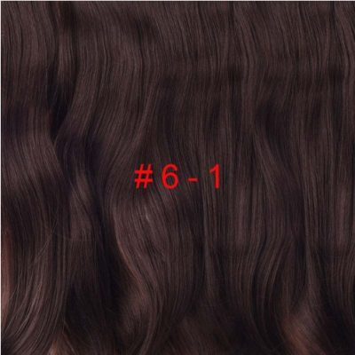 

24 inch Wavy Clip in Hair Extensions Synthetic Heat Resistant Fiber Pure Color 4 Clips 190g/pc 17 Colors Available