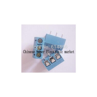 

100PCS 5.08mm 3pins binding post wiring bolt terminal blocks connectors good quality and ROHS