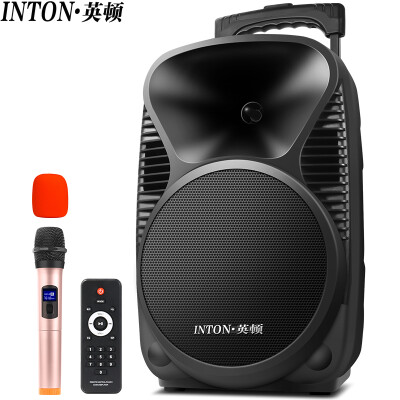 

INTON T3 Square Dance Audio Bluetooth-динамик Наружный портативный динамик с сабвуфером высокой мощности с беспроводным микрофонным громкоговорителем