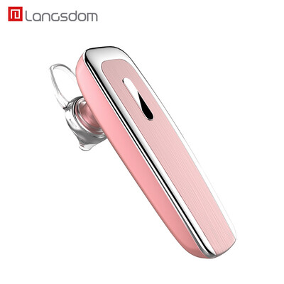 

Lanshidun K8 Business Bluetooth Headset 4.1 Монофонический беспроводной HD-гарнитура с длинным резервом Upgrade Ear Hanging Universal Music Headphone Rose