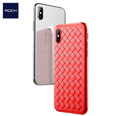 

Locke ROCK Apple X10 Mobile Shell iPhoneX10 Cover Slim Weave Phone Case Red