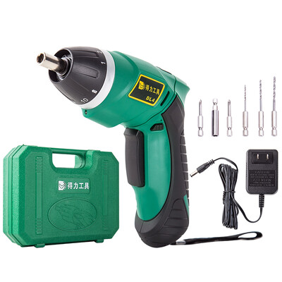 

Deli deli 4V lithium battery electric screwdriver rechargeable screwdriver electrical maintenance home electric tools hand drill 27 sets DL4