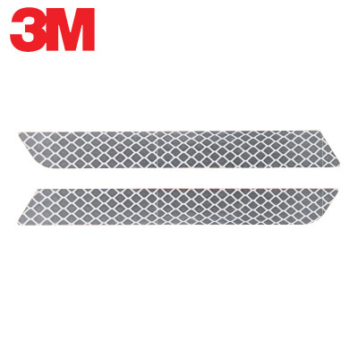 

3M Reflective bumper Crash warning Scratch Car stickers Car stickers 25216cm 2 Pack Fluorescent yellow green