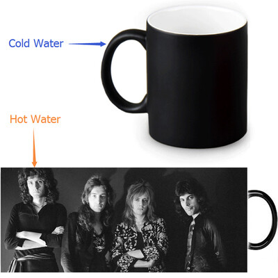 

Queen 350ml12oz Heat Reveal Mug Color Change Coffee Cup Sensitive Morphing Mugs Magic Mug Milk Tea Cups
