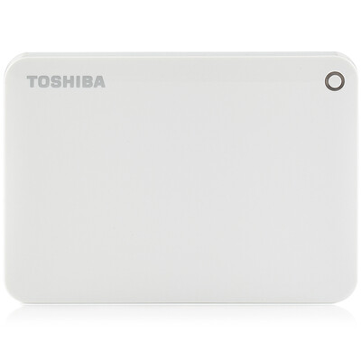 

TOSHIBA 3TB USB30 Mobile Hard Drive CANVIOTM ADVANCE V9 Series 25 Inch Fresh White Fashion Colorful Encryption Security