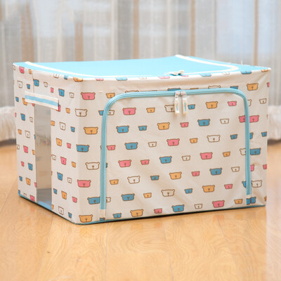

Oxford cloth storage box folding childrens toy storage box high-end boutique series large 100 liters cute bear