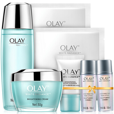 

Набор для ухода за кожей Olay Olay Watery White Series 7pcs (Осветляющая субстанция для сушки воды 150 мл + Осветляющий крем для лица 50 г + Водяной набор 5 шт.) Осветлить тон кожи