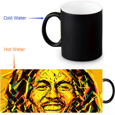 

Bob Marley Reggae Music 350ml12oz Heat Reveal Mug Color Change Coffee Cup Sensitive Morphing Mugs Magic Mug Milk Tea Cups