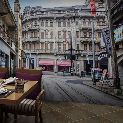 

Custom photo wallpaper Europe old Street retro wallpaper theme Cafe tea shop large mural art wallpaper