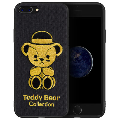 

Teddy Collection Apple 87Plus Mobile Shell iPhone87Plus Cartoon Cover Creative 3D Three-dimensional Embroidery All-inclusive shatter-resistant soft shell Teddy doll