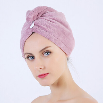 

Sanli dry hair captowel 25x67cm purple