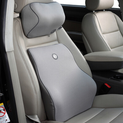 

JiGi GiGi car headrest lumbar G-11071110 space memory cotton lumbar cushion neck pillow two sets of black
