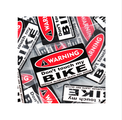 

High quality For JDM warning do not touch my bike in Japan Reflective Car sticker and decals modified accessories