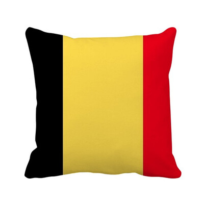 

Belgium National Flag Europe Country Square Throw Pillow Insert Cushion Cover Home Sofa Decor Gift
