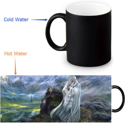 

The Lord of The Rings 350ml12oz Heat Reveal Mug Color Change Coffee Cup Sensitive Morphing Mugs Magic Mug Milk Tea Cups