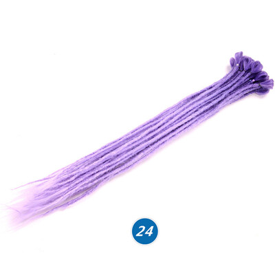 

24 inch Dreadlocks Hair Extensions Purple Ombre Crochet Hair 5 Strands Synthetic Crochet Braid Hair For Women
