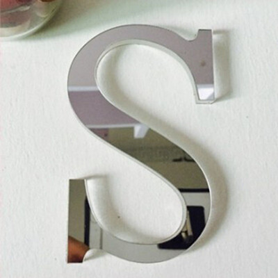

20cmx14cmx12cmthick Big Size Wedding LOVE Letters Home decoration English 3D mirror wall Stickers Adhesive Alphabet For wall