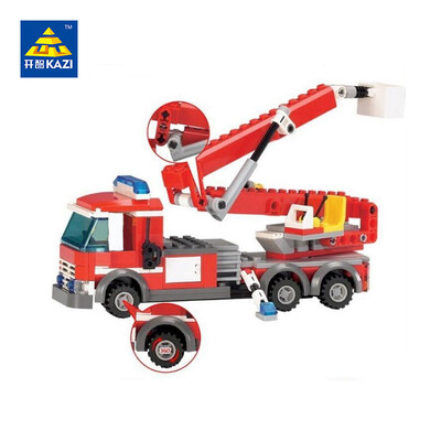 

KAZI 8053 City Building Building Blocks DIY Fire Fighting Bricks Sets Обучающие игрушки для детей Совместимые игрушки