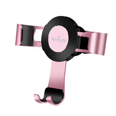 

Antula A089 car phone holder air outlet metal gravity bracket for 45-6 inch mobile phone car accessories bracket universal rose gold