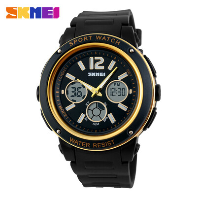

SKMEI® Womens Three Time Zones Analog-Digital Rubber Band Sporty Wrist Watch Assorted Colors Cool Watches Unique Watches