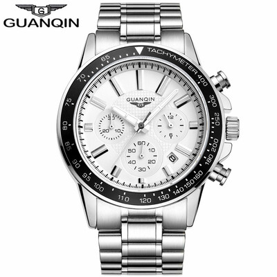 

GUQNQIN Mens Watch Fashion Trends Electronic Quartz Watch Business Sport Steel Watch