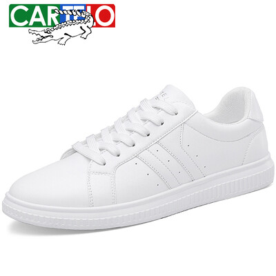 

Card Di Le Crocodile CARTELO mens shoes low-top sports shoes mens white shoes fashion casual shoes KDL2663 white red 43 yards