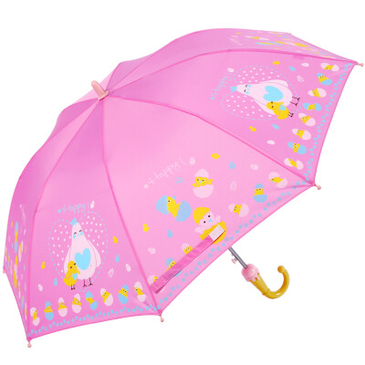 

Paradise umbrella happy childhood hit cloth straight rod self-opening childrens umbrella 13007E rose red