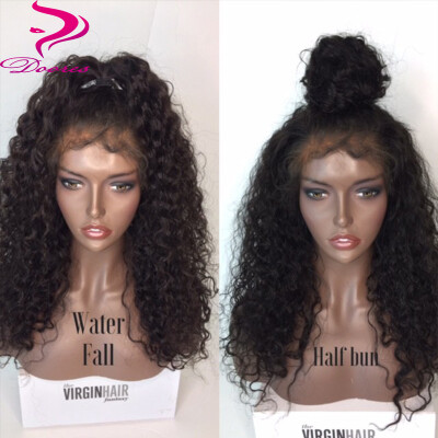 

9A Pre Plucked Full Lace Wig With Baby Hair Deep Curly Brazilian Virgin Human Hair Wigs For Black Women