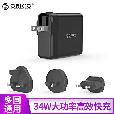 

Orrick Division (ORICO) DSP-4U многоходовой многострановая зарядное штепсель 5V2.4A Android планшет Apple, телефон зарядное устройство черный