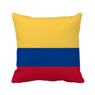 

Colombia National Flag South America Country Square Throw Pillow Insert Cushion Cover Home Sofa Decor Gift