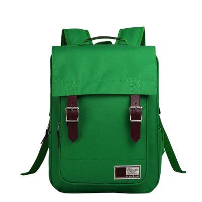 

Oiwas backpack casual fashion shoulder bag male&female students wind school bag 4217 green