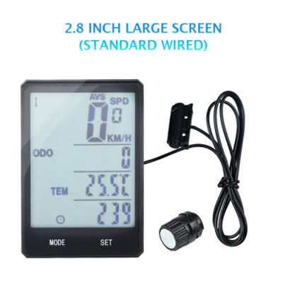 

INBIKE 28 Large Screen Bicycle Computer Wireless Bike Computer Rainproof Speedometer Odometer Cycling Measurable Stopwatch