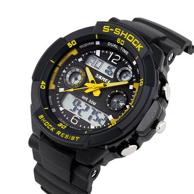 

skmei 9031men моды аналоговых и цифровых спортивных часов led
