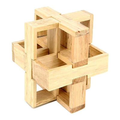

3D-головоломки Ming Lock Сборка деревянных игрушек Ball Cube Challenge IQ Brain Games Творческие игрушки для детей