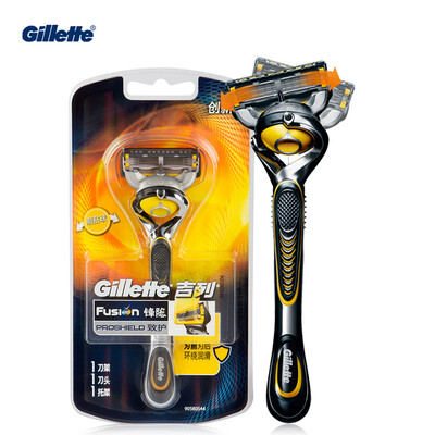

Genuine Gillette Fusion Proshield Razors Flex Ball Face Care 1 holder with 1 blades