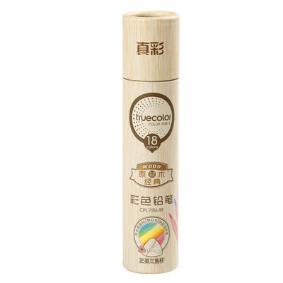 

TRUECOLOR 18 color positive posture triangle pole wood color pencil color lead color fill color pen painting color pen 1 barrel CPL7151